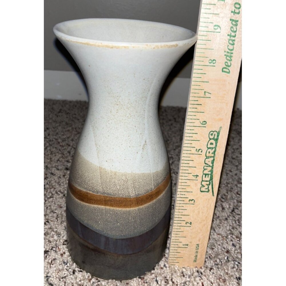 Vintage Otagiri Japan Vase 9” Handcrafted MCM Stoneware Pottery - Picture 9 of 14